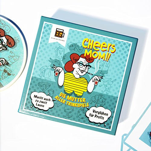 Cheers Mom, Extrem lustiges Trinkspiel mit 55 Karten, 2-55 Spieler, Saufspiel