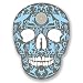 Produktbild 2 x 25cm/250mm Surf Sugar Skull Vinyl SELBSTKLEBENDE STICKER Aufkleber Laptop reisen Gepäckwagen iPad Zeichen Spaß #4149