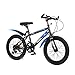 Produktbild FINLR-Kinderfahrräder Mountainbike Jungen Kinder Freestyle Bike 3 Farben In Größe 18 "20" Single Speed   Damping Scheibenbremse Speichenrad (Color : Black Blue, Size : 20 inches)