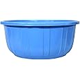 Kuber Industries Bath/Washing Tub|Multipurpose with Unbreakable Material|Size 54 x 54 x 25 cm, Pack of 1, Capicity 40 LTR (Blue, Plastic)-KUBMART3191