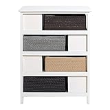 Rebecca Srl Kommode4 Körbe Stroh 4 Schubladen (Code RE4014) - 8