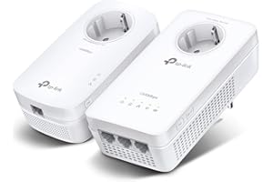 ‎TP-LINK TP-Link TL-WLAN N300 Wi-Fi Powerline (Max. 600 Mbit/s Powerline, Max. 300 Mbit/s Wi-Fi 2.4 GHz, Plug and Play, Compatible with all Powerline Adapters, 1 piece), White