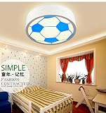 LYXG Kinderzimmer Lampe LED Deckenleuchte für Jungen und Mädchen und einladende Zimmer Licht Energie cartoon Licht Fußball eye care Kinder Lampen (400mm*90mm), weißes Licht - 2