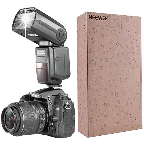 Neewer® NW-985N i-TTL 4-Color TFT Screen Display *High-Speed Sync* Camera Slave Flash Speedlite Kit for Nikon D3S D50 D60 D70 D70S D80 D80S D200 D300 D300S D700 D3000 D3100 D5000 D5100 D7000 and All Other Nikon DSLR Cameras, includes: (2)NW985N i-TTL Flash for Nikon + (1)2.4GHz Wireless Trigger (1 Transmitter, 2 Receivers) + (2)Cables (N1-Cord + N3-Cord) + (2) Soft Flash Diffuser + (2) Lens Cap Holder