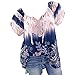 Price comparison product image Mosstars Women Tops,Ladies Sale Loose Lace Printed Cold Shoulder T-Shirt Blouse Short Sleeve V-Neck Cover Up Beach Sweatshirts Plus Size S-5XL Pink