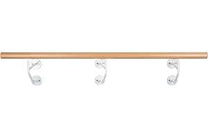 ‎BALLETTSTANGEN MANUFAKTUR Wooden Ballet Bar with Sturdy Wall Brackets for Children and Adults, Choice of Lengths 1-3 m