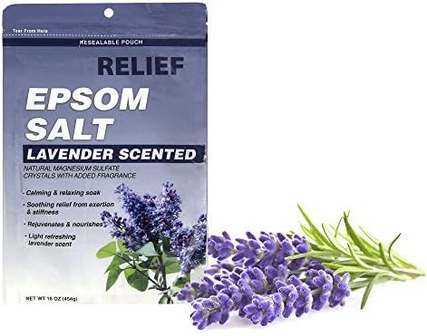 Relief Md Epsom Salt Lavender - Calming & Relaxing Soak 16 Oz By Blue Cross Laboraties