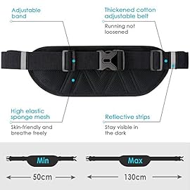 Marsupio Da Corsa Leggero Per Telefono E Chiavi | Impermeabile Con Uscita Cuffie | Blu Navy