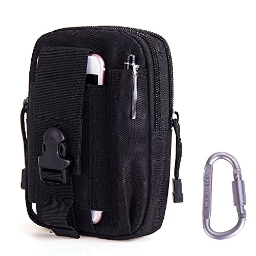 Riñoneras Portaherramientas de polietileno multiusos Bolsa EDC Bolsa de cintura Militar Nylon Utility Tactical Molle Pack Camping Pouch