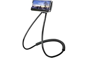 Moxamo Soporte para teléfono móvil Inteligente, Flexible 360 Grados de rotación del Soporte del móvil, Universal Brazo Largo Mesa Soporte Movil Perezoso de Múltiples Funciones (Negro)