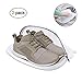Produktbild Wäschebeutel für Schuhe, omitium Wäschenetz 2 Stück Multi Schutz Wäschenetz Schuhe-Wäschesack für die Waschmaschine Mit Haltbarem Reißverschluss ideal für Empfindliche Dessous, BH und Schuhe, Weiß