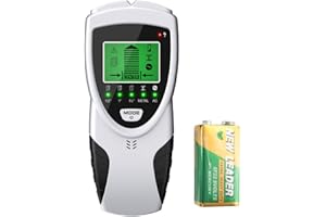 Auveach 5 en 1 Détecteur métal numérique Détecteur mural Stud Finder Scanner avec Écran LCD pour bois, fil AC et métal