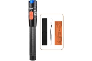 LIAYTRSS Localisateur Visuel de Défauts 15mW, Testeur de Câble Fibre Optique FTTH 15KM, Stylo de Fibre Optique avec L'Interface standard de 2,5 mm pour L'Ingénierie fibre optique