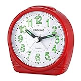 ❤️️Neue Ankunft - Promotion❤️️[Kompakter Größen-Reisewecker]: Kleiner quadratischer Wecker, gemessene Größe: 8,4 * 3,4 * 8,7 cm, passt perfekt auf Ihren Schreibtisch und Ihr Regal, Schlafzimmer zum Aufwachen, tragbar für unterwegs und ideal für nebenan , Jugendliche und Senioren.