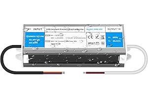 YOODI Trasformatore 220V 24V 36W 1,5A Alimentatore IP67 Impermeabile Driver LED AC 220V a DC 24V Ultra Fino Tensione Costante Adattatore per Strisce Luci Lampada LED Interni ed Esterni