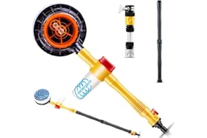 WSADZXC77 Abilieauty - Spazzola rotante per il lavaggio dell’auto, con serbatoio di sapone e spray per spruzzare l’acqua sui finestrini, ottimo strumento per la pulizia della casa