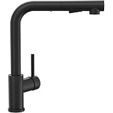 CECIPA Black Kitchen Tap, Kitchen Taps Sink with 2 Spray Modes, 360&deg; Swivel Kitchen Tap with Removable Bubbler, Hot and Cold