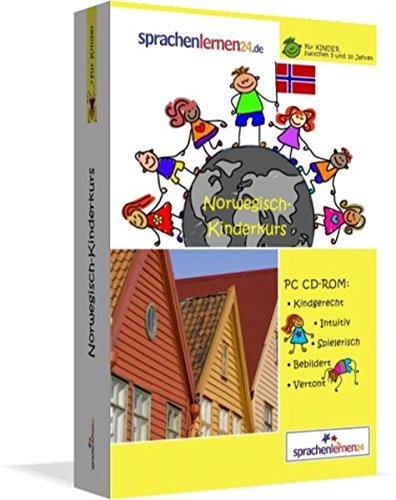 Norwegisch-Kindersprachkurs von Sprachenlernen24: Kindgerecht bebildert und vertont für ein spielerisches Norwegischlernen. Ab 5 Jahren. PC CD-ROM für Windows 10,8,7,Vista,XP / Linux / Mac OS X