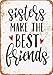 Produktbild Kia Haop Sisters Make The Best Friends Metall Blechschild Garage Cafe Garten Wohnzimmer Küche Plaque Art Poster Metallschild Wand Dekoration