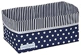 LITTLE DUTCH 6011 Wickeltisch-Körbchen dunkelblau mit weißen Sternen - groß