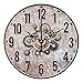 Produktbild Digitale Wanduhr/Stille Wanduhr, Runde Retro Dekorative Uhr des Gangmusterhauses, Verwendbar FüR Wohnzimmer, Schlafzimmer, KüChe