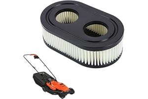 Moritale Filtro de Aire Cortacésped Briggs＆Stratton Bujía Cartucho del Limpiador para Briggs＆Stratton Viking 593260 798339 798452 550E 550EX Série Eco-Plus 575EX 2 4 Tiempos Motor (1 pieza)