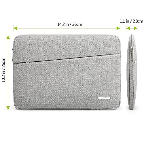 JSVER 13 3 Zoll Laptoph  lle Notebook Tasche aus Stoff speziell f  r Macbook Air  Pro Retina Sleeve H  lle  Spritzwasserfest  einfach