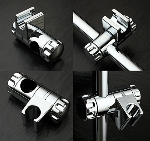 Rixow Gleiter Schieber Brausehalter Stangengleiter für Duschstange 25 mm - 5