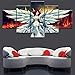 Produktbild Mddrr Wand 5 Stück Animation,Fairy Tail Poster Wall Art Modular Bildleinwand Malerei Home Decor Wandrahmen Wohnzimmer Dekoration