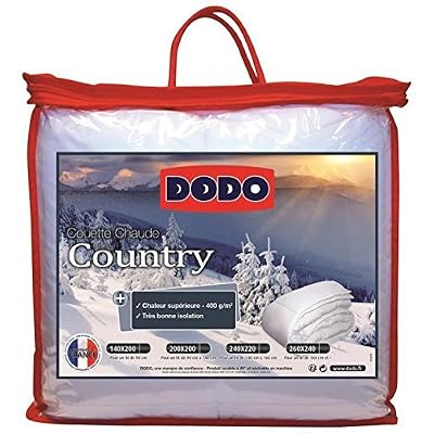 Dodo Couette Dodo Dodo couette chaude country 400 gr/m² 200x200 cm blanc