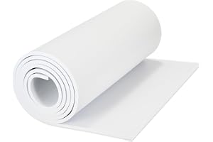 XLTBOMS Vit EVA-skumplåt, rulle 3 mm, premium cosplay skum 34 cm x 200 cm