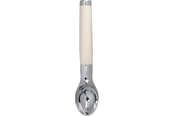 KitchenAid - Cuillère à Boules de Glace, Lavable au Lave-Vaisselle, Couleur Crème
