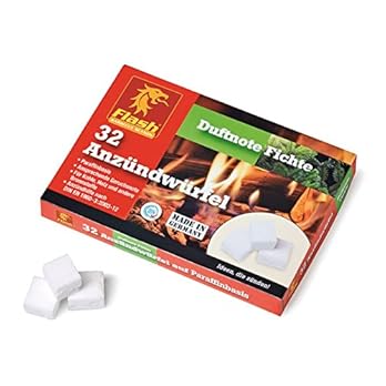 Flash Anznder Paraffinbasis Fichte 32 Wrfel