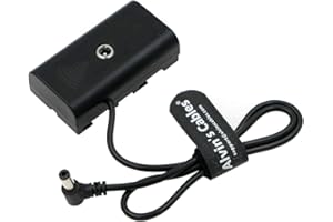 Alvin's Cables NP-F550 Bateria atrapięciowa do DC pod kątem prostym Kabel zasilający do Atomos Ninja V | Shinobi | SmallHD | Feelworld Monitor do Sony NP-F550| F770 F970 F970 Bateria atrakcja