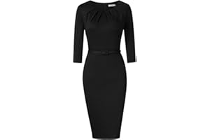 KOJOOIN Damen Elegant Etuikleider Festliches Cocktail Bleistiftkleid Knielang Business Kleider（Verpackung MEHRWEG）