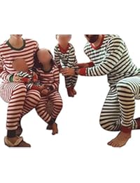 Set de 2 Piezas Pijama de la Mujer Ropa de Dormir Familia de Navidad Pajama Set Mamá Papá Niños Pijama Set - hibote