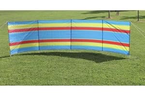 Wooden Pole Windbreak Sun Beach Shelter Camping Windbreaker Fencing Screening Wilsons Direct (5 Wooden Pole 4ft x 9ft)