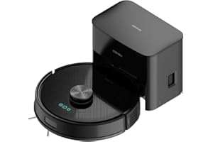 Cecotec Robot Aspirateur et Laveur de Sols avec Base d'Auto-vidage Conga Y50 X-Treme. Navigation Laser, Puissance d'Aspiration 5000Pa, Base avec Réservoir 3L, Brosse Multifonction, App