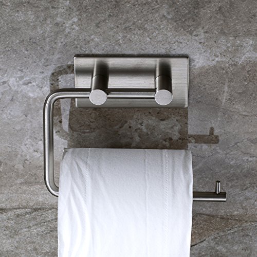 Ruicer Toilettenpapierrollenhalter Wand ohne bohren Edelstahl selbstklebend - 4