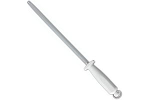 Arcos Séries Aiguiser l'acier - Aiguiser l'acier - Acier au Carbone Chromage 300 mm - Manche Polypropylène Couleur Blanc