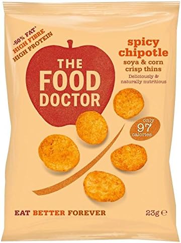 The Food Doctor Corn &amp; Soy Crisp Thins - Spicy Chipotle (23g)