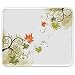 Produktbild Herbst 10004, Herbstliche Blätter, Designer Leder Mousepad Unterlage Mauspad Maus-Pad Stark Anti Rutsch Unterseite für Optimalen Halt mit Lebhaftes Motiv Kompatibel mit Apple Magic Maus. Ideal für Gamer und für Grafikdesigner