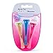 QSHAVE Venus Women's Single Blade Disposable Bikini Trimmer --Pack of 3