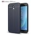 Produktbild Shinyzone Weich TPU Silikon Zurück Hülle für Samsung Galaxy J5 2017,Ultra Dünn Flexibel [Navy Blau] Litschi Textur Muster Anti-Rutsch Kratzfest Schutzhülle for Samsung Galaxy J5 2017