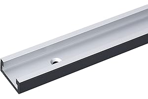 ANAWAKIA T Track Track Rail en T en aluminium avec vis pour le travail du bois ou le routeur, scie de table (longueur 300 mm, 1 pièce)