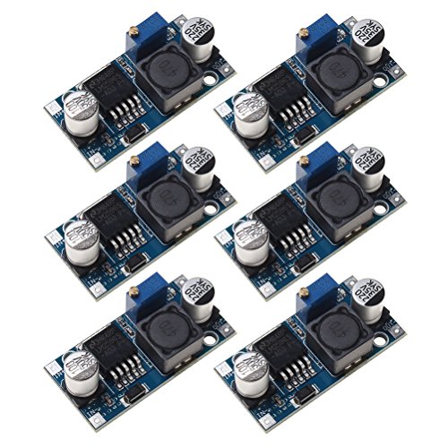 sicai Netzteil Schritt, LM2596-Step-Down Power Modul 5 V/12 V/24 V Einstellbar Spannung Regler Modul 3 A blau, 6 Stück blau