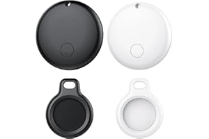 Ajblg Android Smart Tag, Tracker Compatible con Google Find My Device App (Sólo Android), Localizador Bluetooth, Rastreador para Llaves, Cartera, Equipaje, Impermeable IP68, Negro y Blanco