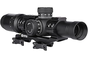 SPINA OPTICS 1.2-6x24 FFP First Focus Plane Telescopic Sight Tactical Hunting Rifle Scope Scopesights with Mil-dot Reticle