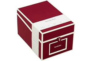 ‎SEMIKOLON Semikolon 352544 CD- und Fotobox - 17,7 x 15,7 x 25,6 cm - für 10 x 15 cm Fotos - Cover burgundy dunkel-rot