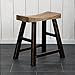 PURISTIC CURVED DESIGN STOOL "NIPPON" wooden side chair | workstool | 19.7" Height | black